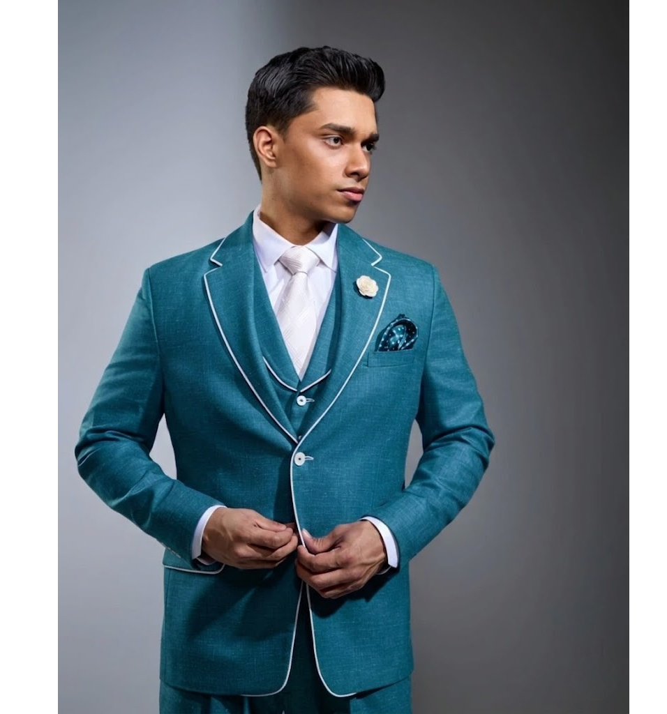 Lofty Luxe LL19 Summer 3-piece Suit Teal