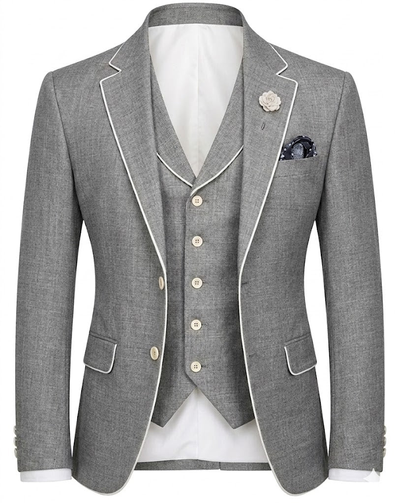 Lofty Luxe LL19 Summer 3-piece Suit |Day Gray|