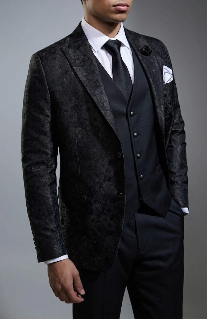 Lofty Luxe LL13 Victoria 3-piece Suit Black
