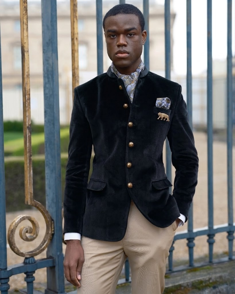 Lofty Luxe LL11 Bordeaux 2-piece Suit Black