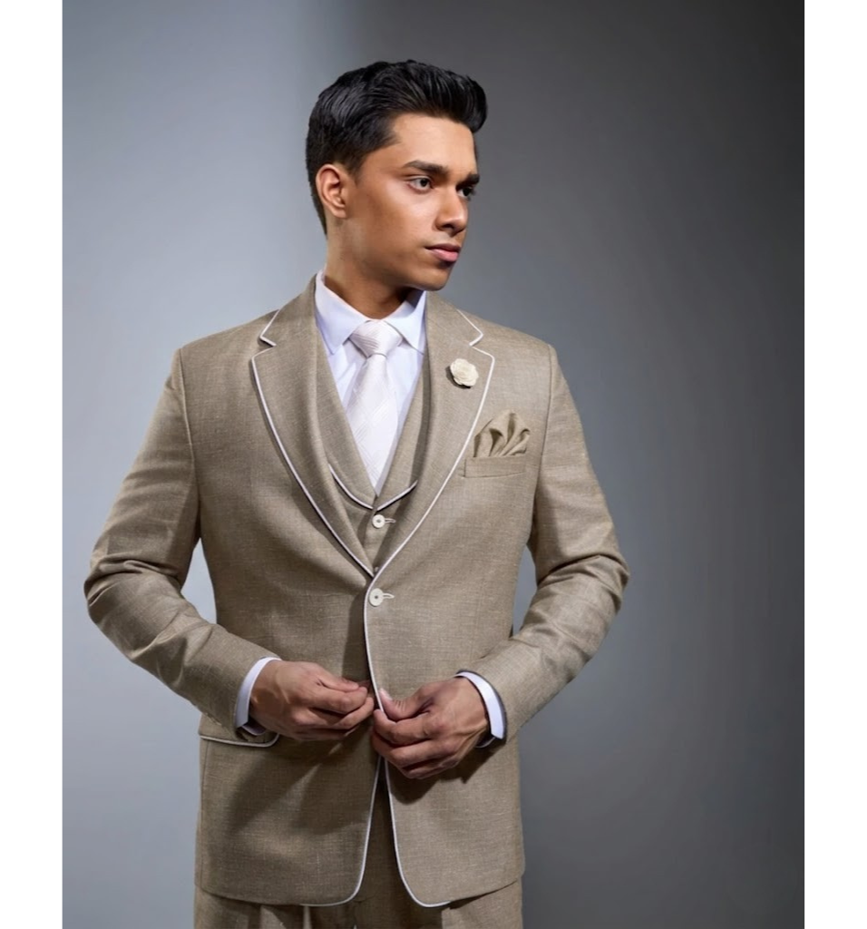 Lofty Luxe LL19 Summer 3-piece Suit Camel