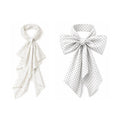 Double polka scarf & polka cravat Set