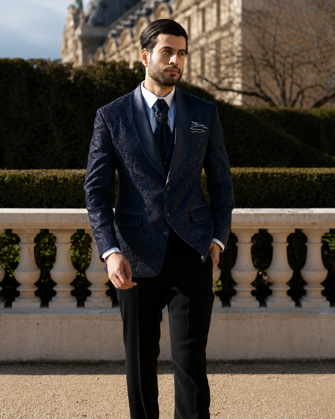 Lofty Luxe LL4 Rose Elite 3-piece Suit Navy