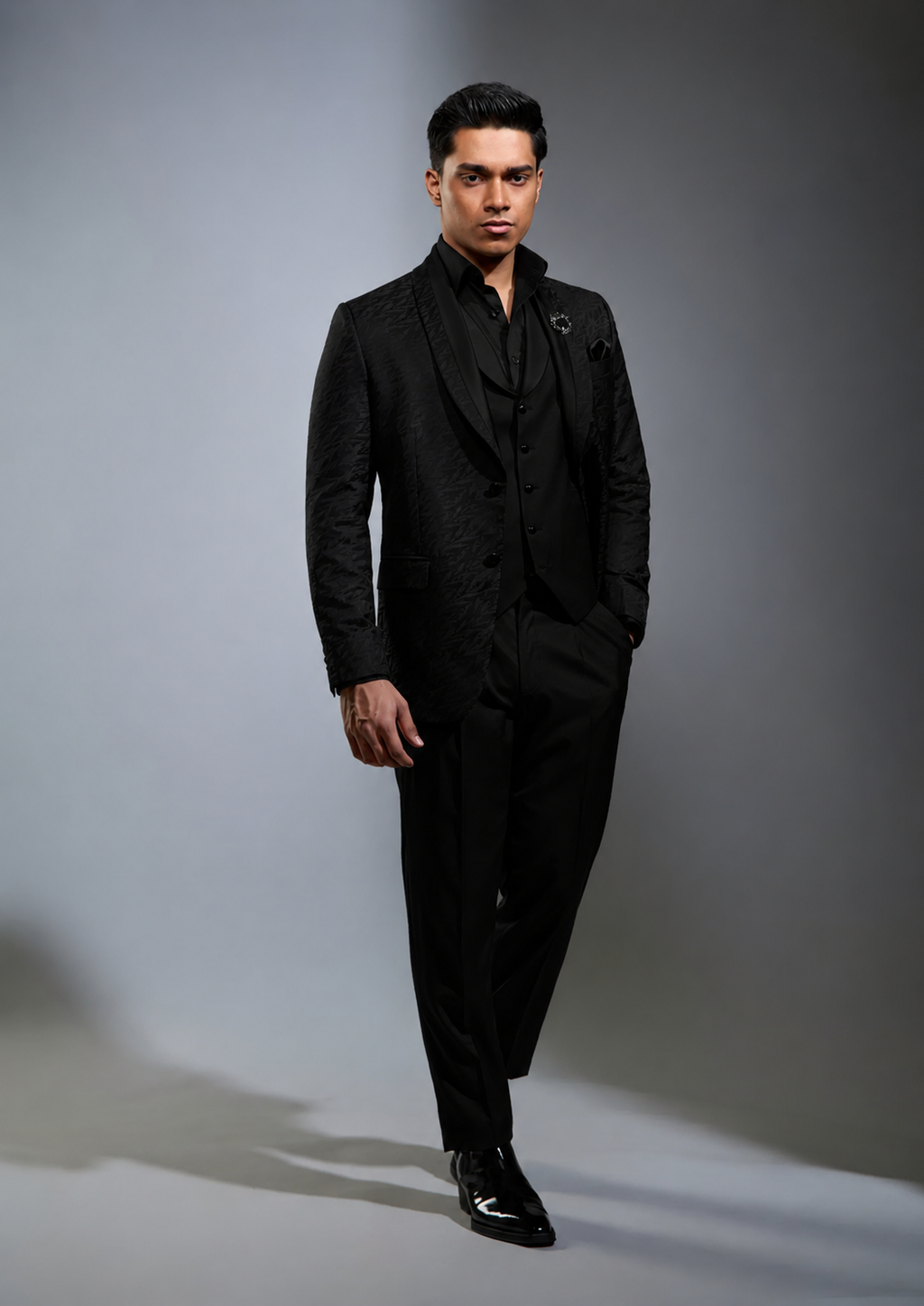 Lofty Luxe LL14 Wave 3-piece Suit Black
