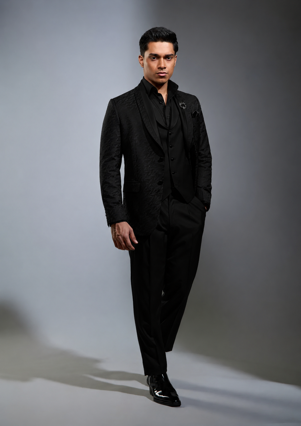 Lofty Luxe LL14 Wave 3-piece Suit Black