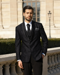 Lofty Luxe LL4 Rose Elite 3-piece Suit Black