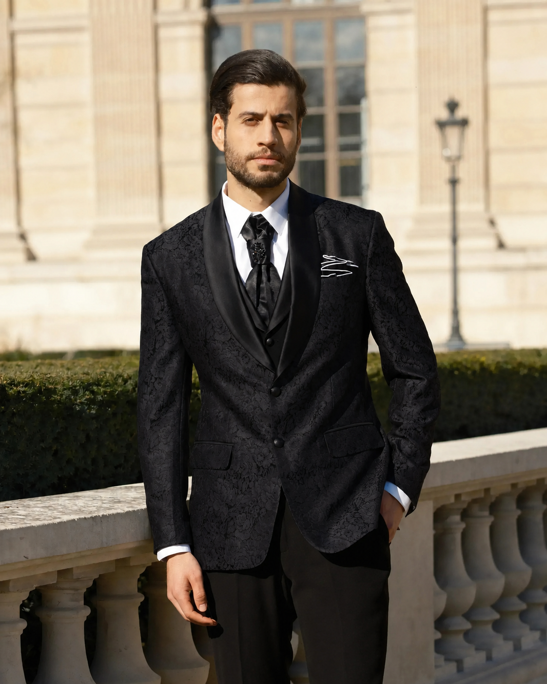 Lofty Luxe LL4 Rose Elite 3-piece Suit Black