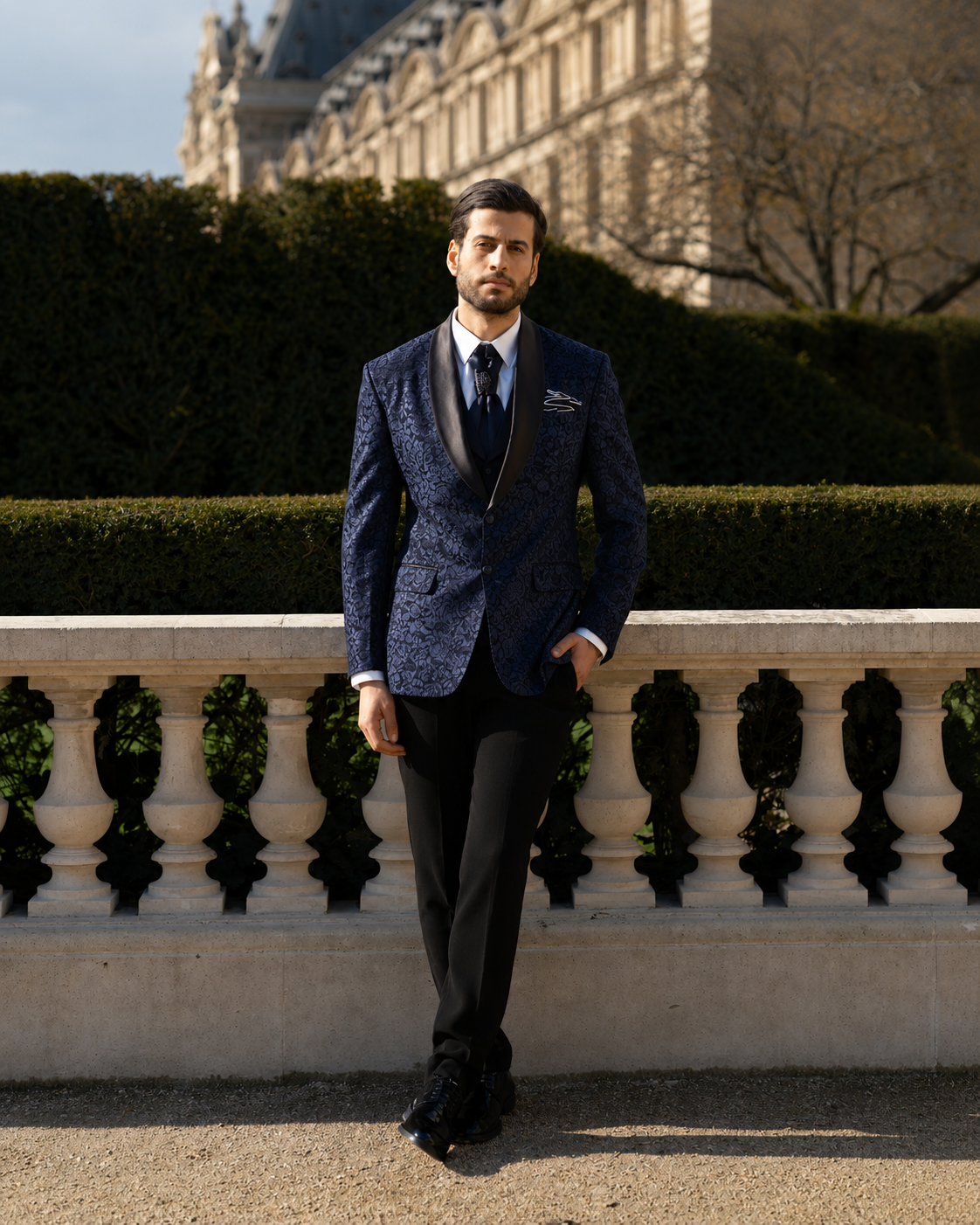 Lofty Luxe LL4 Rose Elite 3-piece Suit Navy
