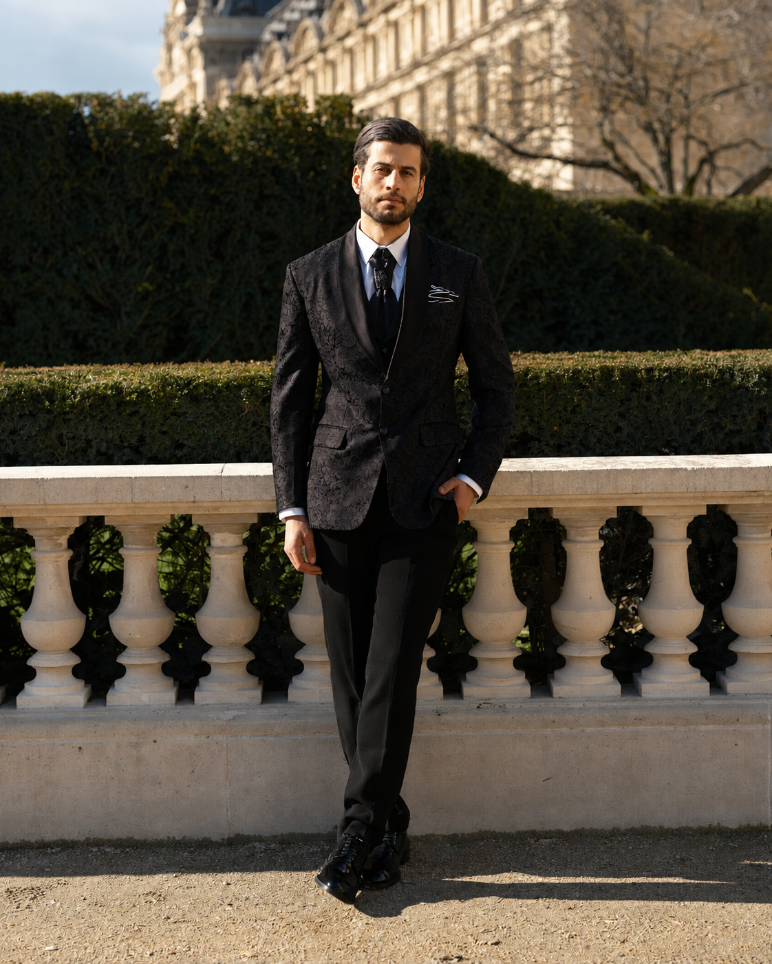 Lofty Luxe LL4 Rose Elite 3-piece Suit Black