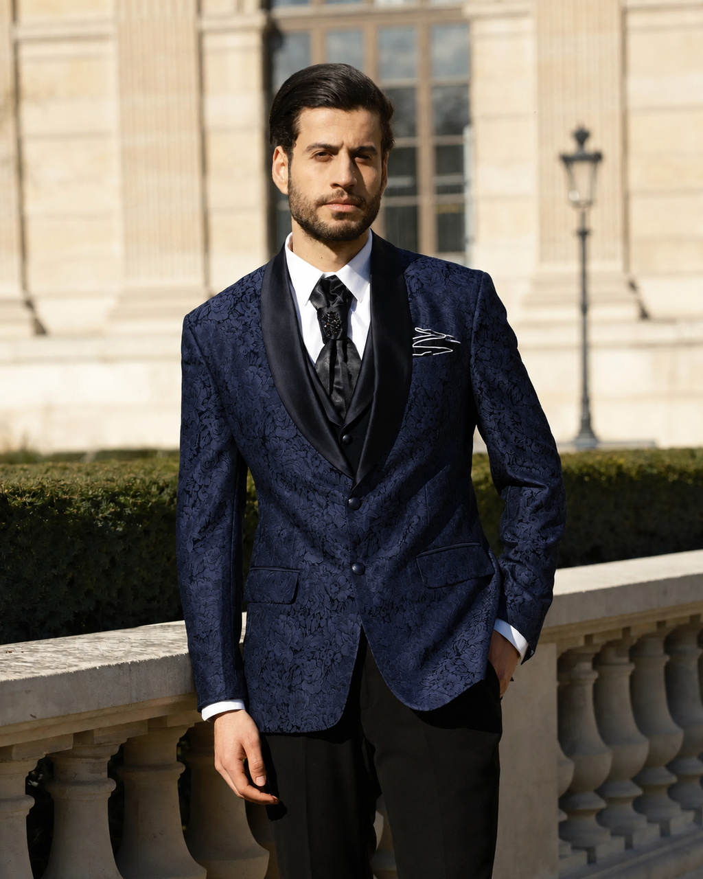 Lofty Luxe LL4 Rose Elite 3-piece Suit Navy