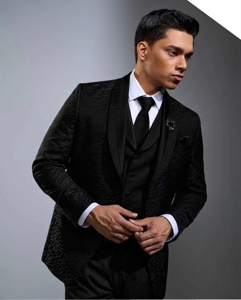 Lofty Luxe LL14 Wave 3-piece Suit Black