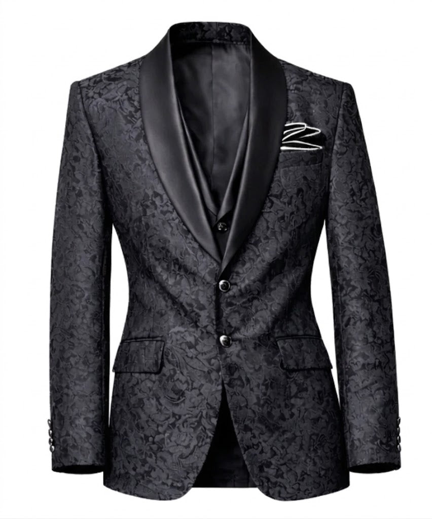 Lofty Luxe LL4 Rose Elite 3-piece Suit Black