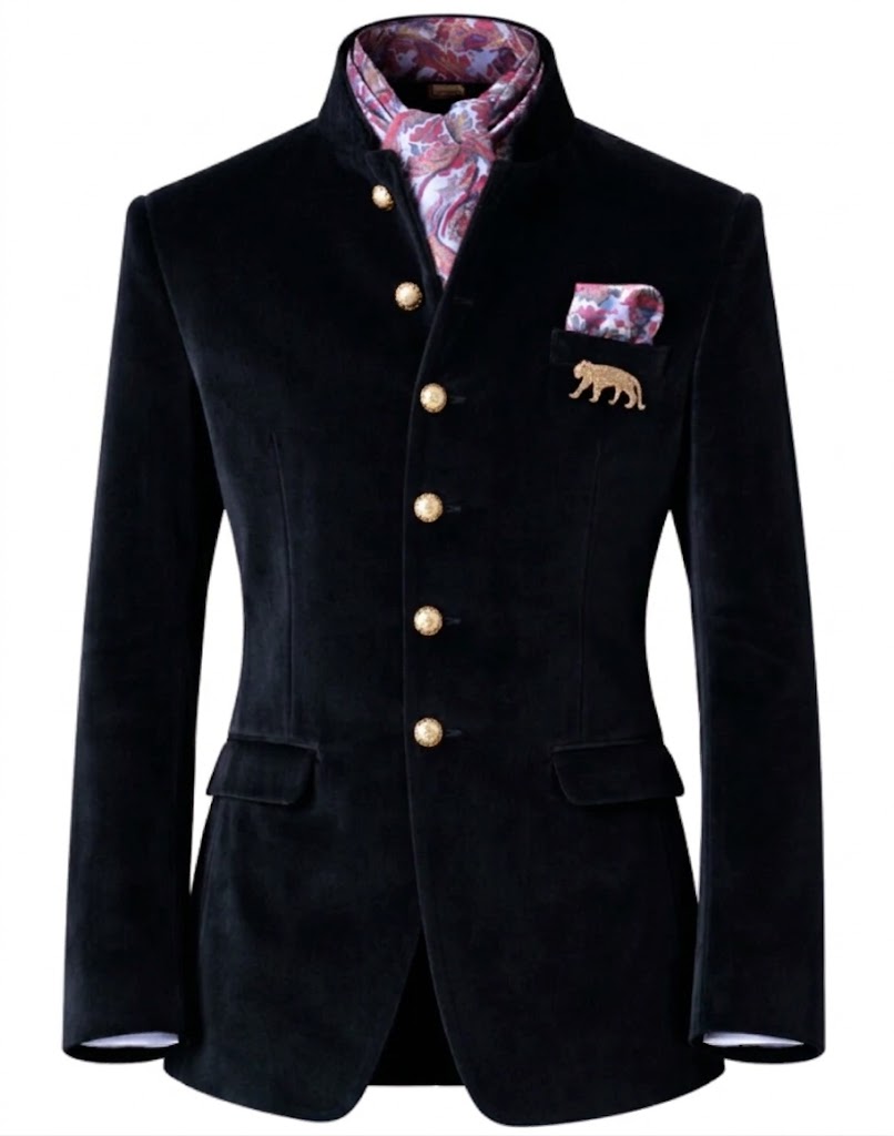 Lofty Luxe LL11 Bordeaux 2-piece Suit Black