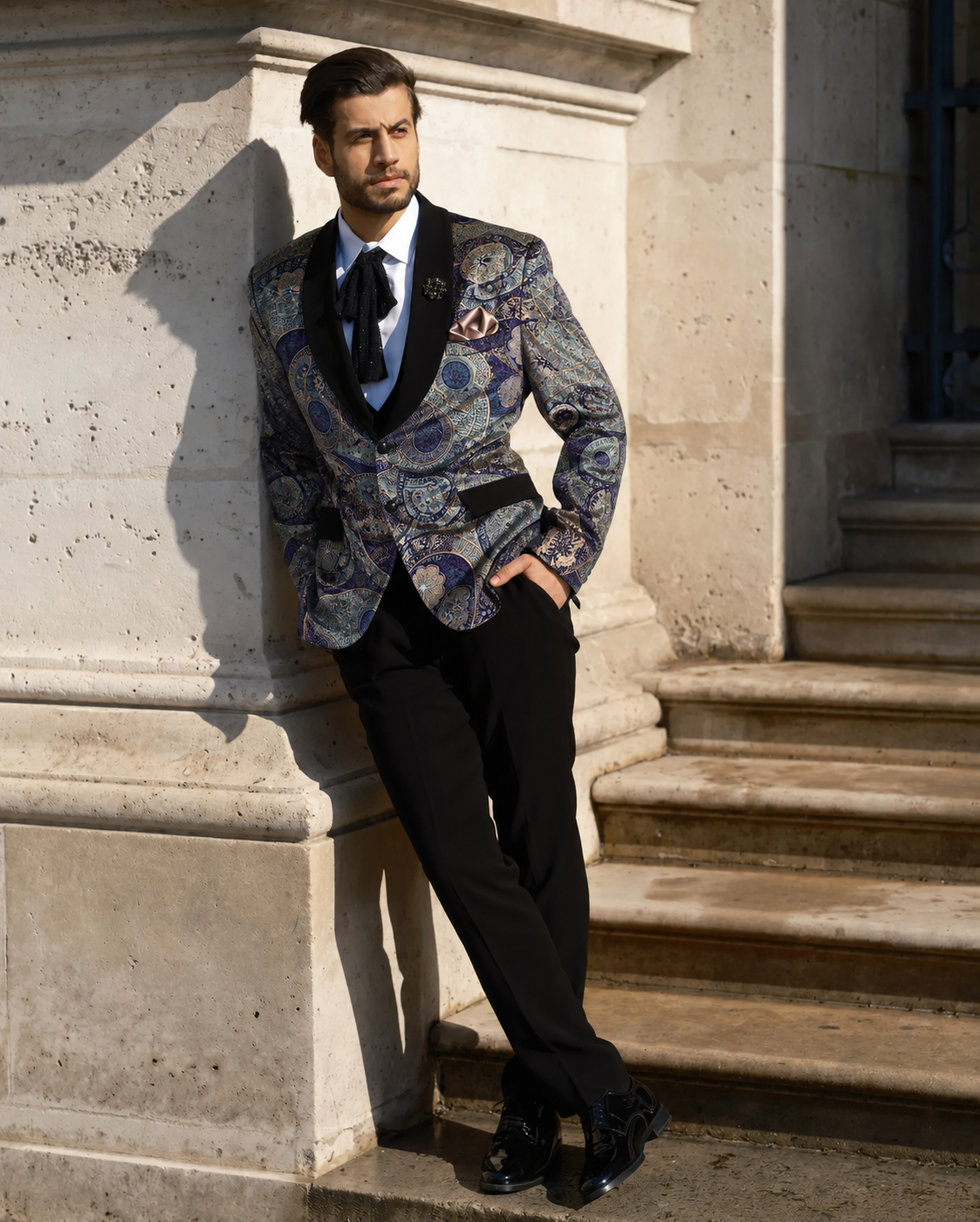 Lofty Luxe LL3 Vintage Sienna 2-piece Suit |Purple & Sienna|