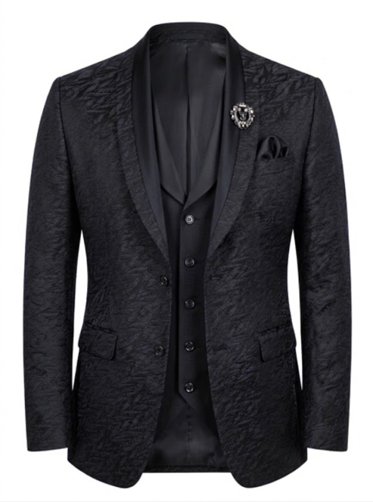 Lofty Luxe LL14 Wave 3-piece Suit Black