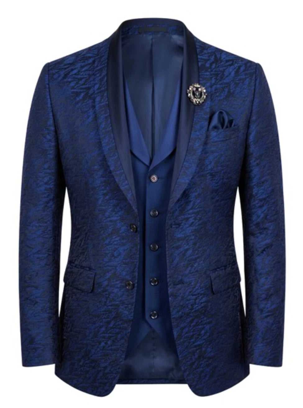 Lofty Luxe LL14 Wave 3-piece Suit Navy